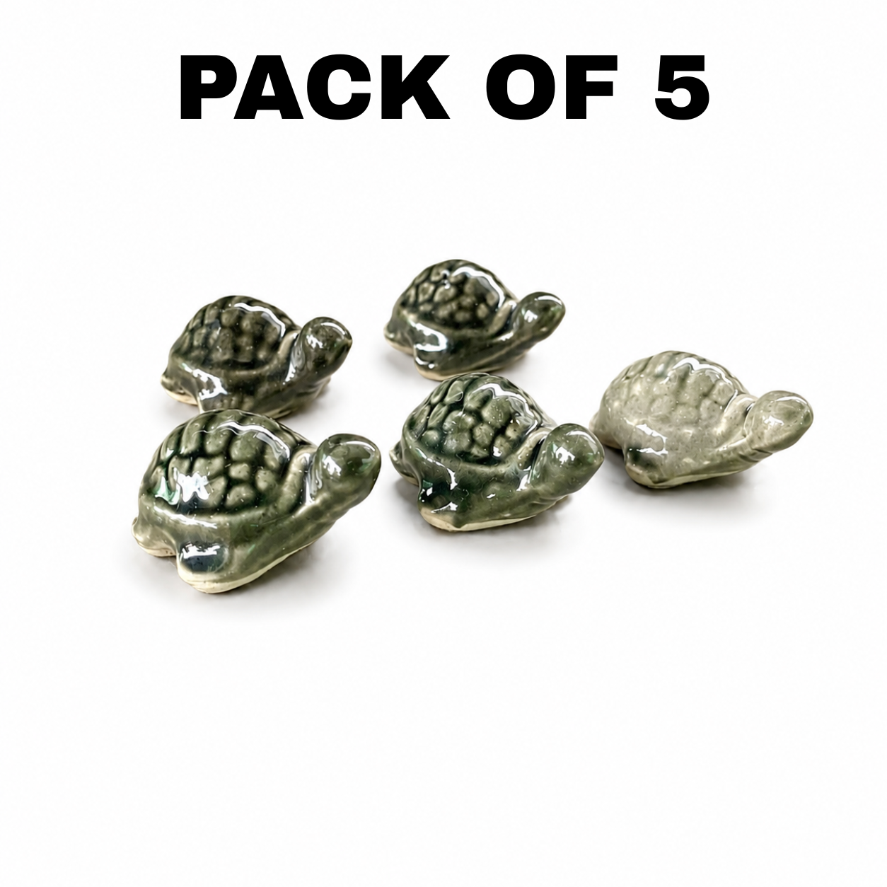 Turtle Mini Ceramic Toy Pack of 5