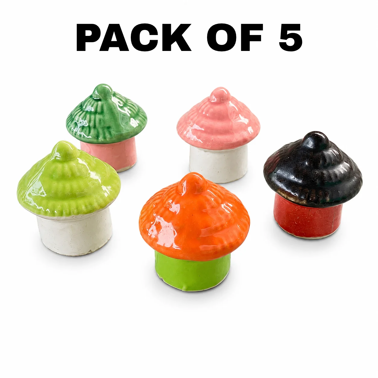 Hut Ceramic Toy Pack of 5