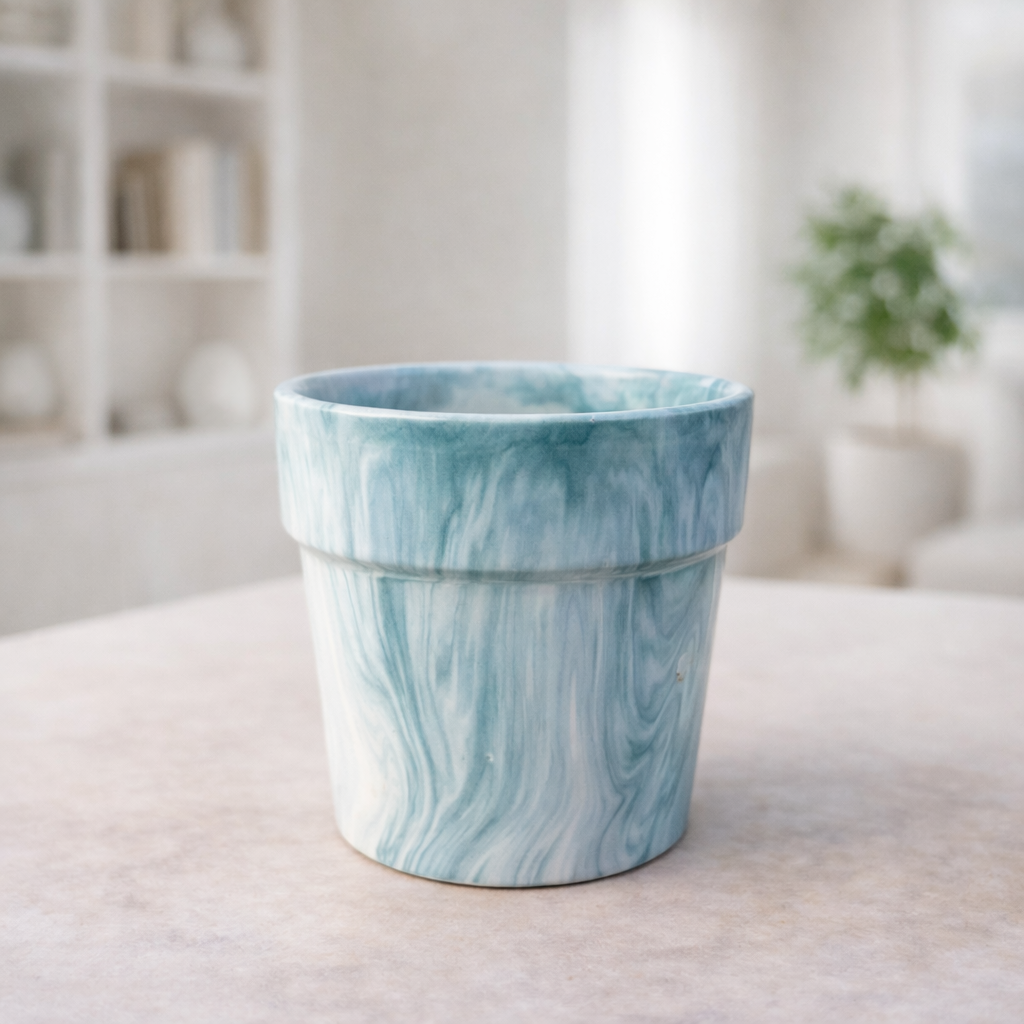 4-inch Tapered Round Ceramic Pot