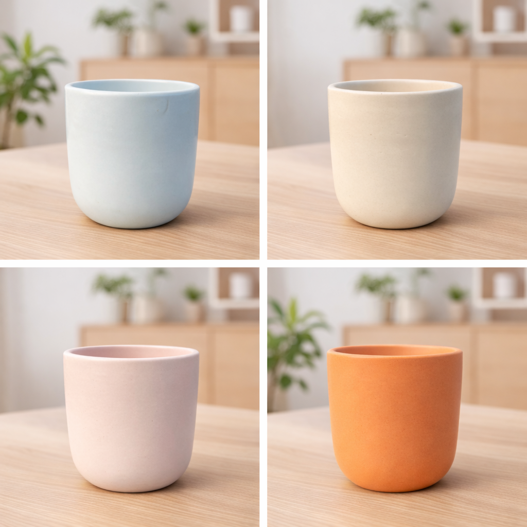 Matte Round Ceramic Planter