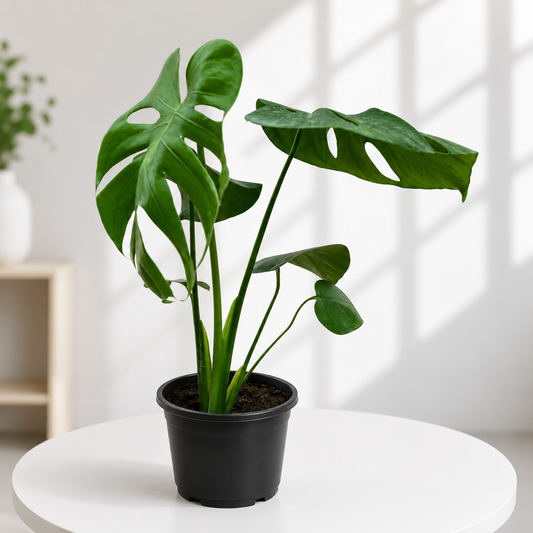 Monstera Deliciosa in Plastic Pot